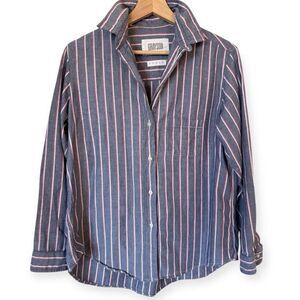 Anthropologie Grayson The Hero V Neck Buttondown Size 3 M